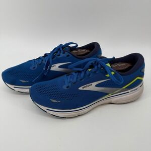 Brooks Ghost 15 Men 10 Blue Running Shoes Neutral Cushion Road Athletic Sneakers